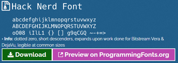 Hack Nerd Font